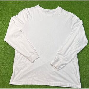 Nuuds Long Sleeve Shirt Mens MED.  Oversized Vintage Cotton Crewnecck‎ Tee